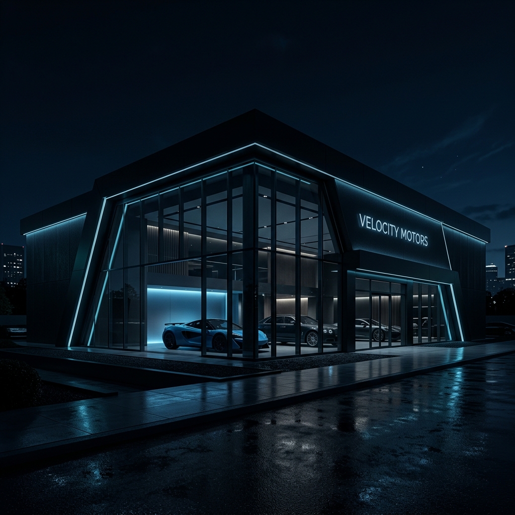Luxury car silhouette